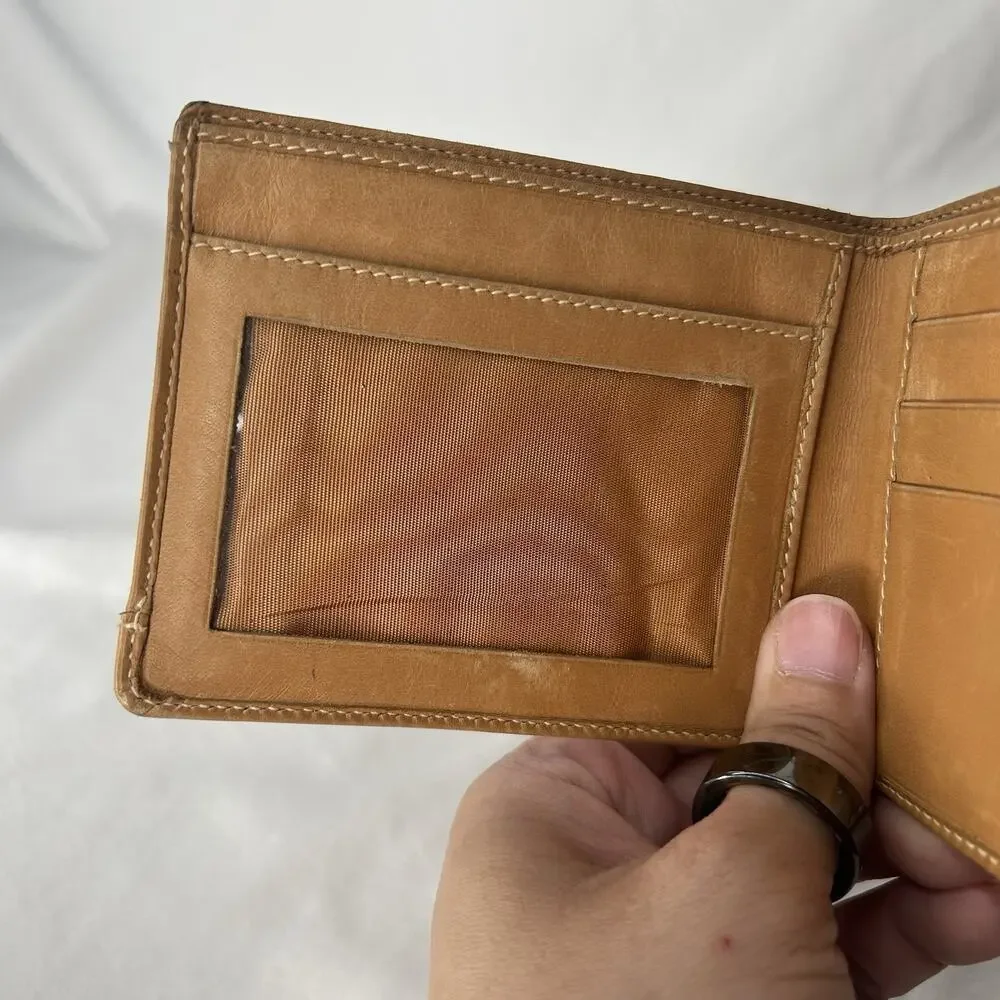 Vintage Gucci Light Brown Leather Bi-Fold Wallet Men’s